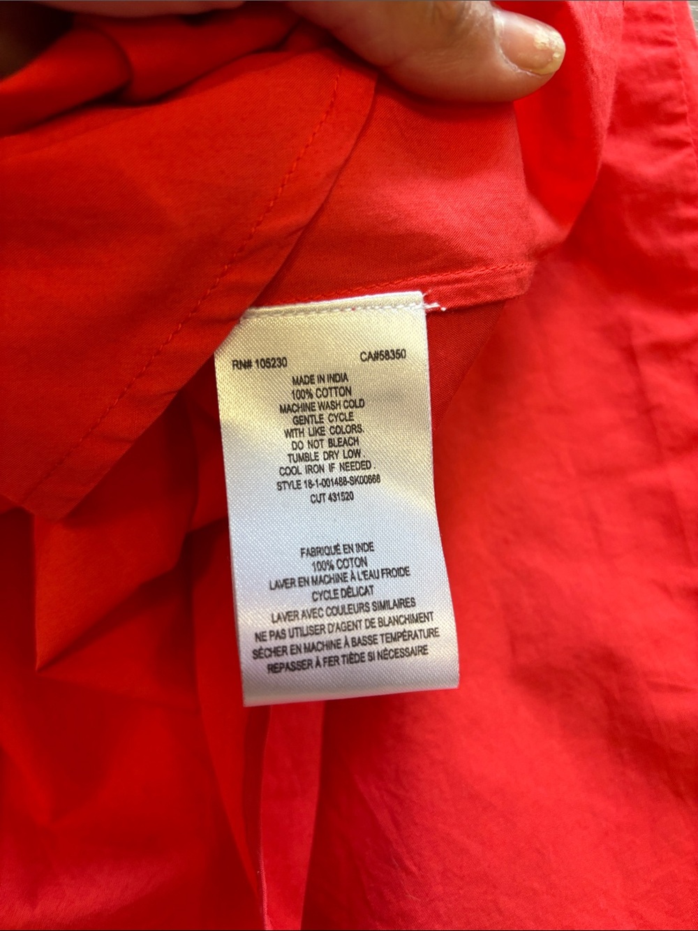 Joie Ruffle poplin Salsa midi High-Low Skirt - Picture 6 of 6